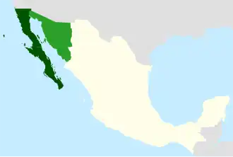 Тёмно-зелёным цветом выделена территория, на которую распространялась власть республики, а светло-зелёным — территориальные притязания