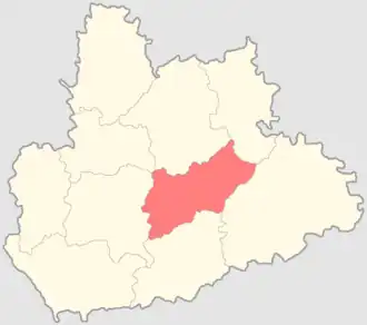 Мокшанский уезд на карте