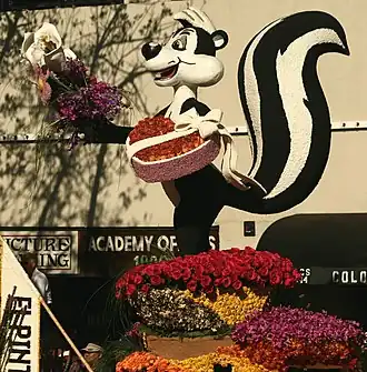 Пепе ле Пью на Rose Parade в январе 2010 года