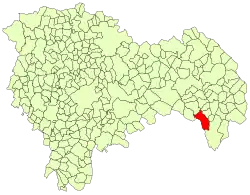 Расположение муниципалитета на карте провинции