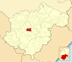 Расположение муниципалитета на карте провинции