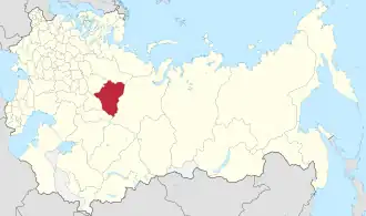 Пермская губерния на карте