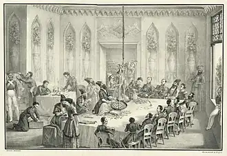 Выплата персами контрибуции в Тебризе. Гравюра К. П. Беггрова