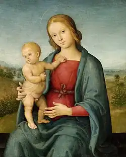 Мадонна с Младенцем. Дерево, масло. Музей Фицуильяма, Кембридж