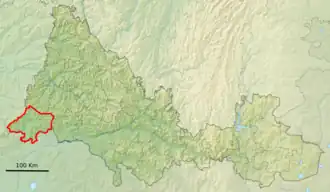 Первомайский район на карте