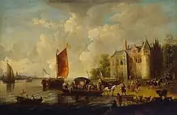 Замок на берегу реки. 1670-е. Холст, масло. Государственный Эрмитаж, Санкт-Петербург