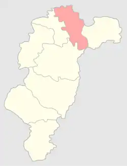 Брезинский уезд на карте