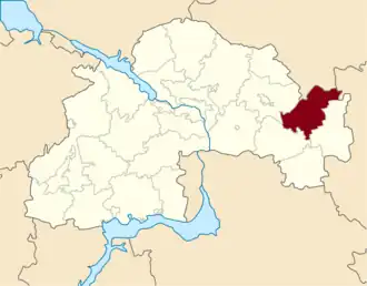 Петропавловский район на карте