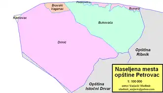 Община Петровац на карте
