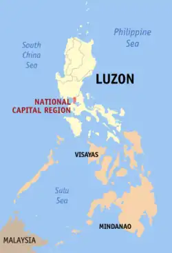 Национальный Столичный регионМанильская агломерация на карте