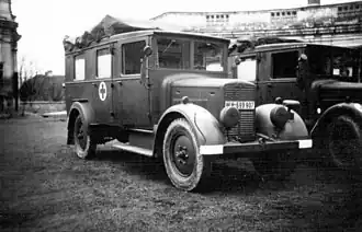 Санитарный автомобиль Phänomen Granit 25H вермахта (1930е годы)