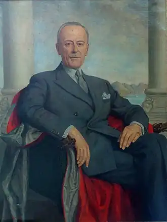 работа художника Филиппа де Ласло, 1930, находится в Библиотеке Кораиса на Хиосе.