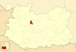 Расположение муниципалитета на карте провинции