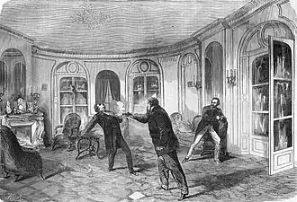 Принц Пьер Бонапарт стреляет в Виктора Нуара