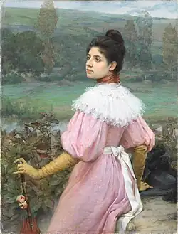 Променад (красивая девушка на берегу реки)