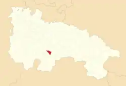 Расположение муниципалитета на карте провинции