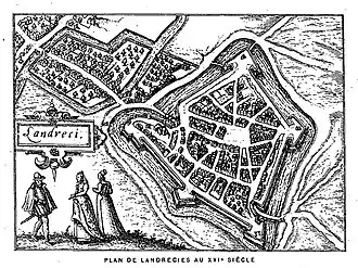 План Ландреси в XVI веке
