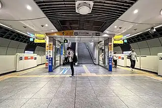 Платформы № 1 и № 2 линии Одавара