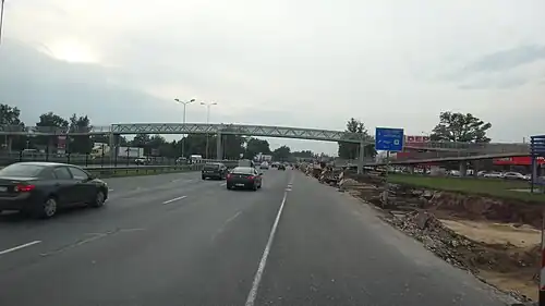 Автодорога в районе ул. Калнциема