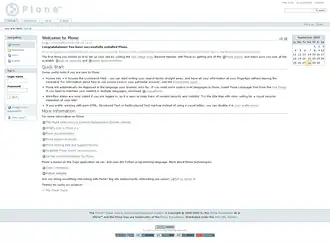 Скриншот программы Plone