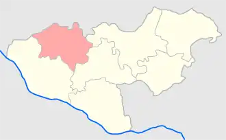 Рыпинский уезд на карте