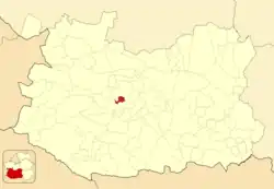 Расположение муниципалитета на карте провинции