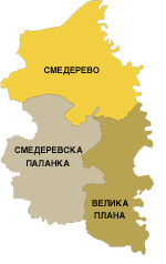 Подунайский округ на карте