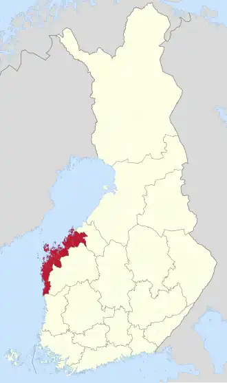 Остроботния на карте