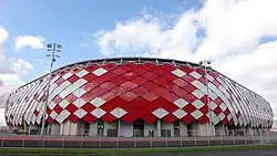 Вид на «Лукойл Арену» с улицы Игоря Нетто