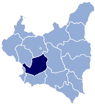 Келецкое воеводство на карте