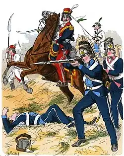 Литовские и польские солдаты во времена Восстания Костюшко.