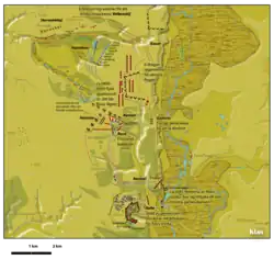 Шведская армия сместилась на север. Группа Рооса разбита