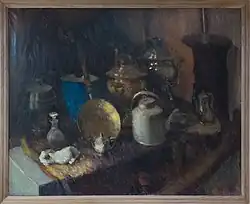 Александр Поманский. «Натюрморт с медной посудой». СССР, РСФСР, Москва, 1927-1929 гг.