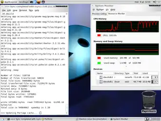 Скриншот программы Portage