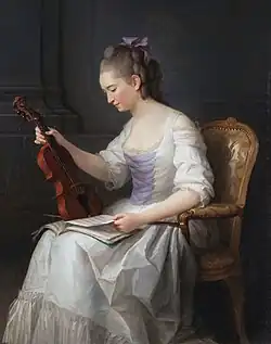 «Портрет скрипачки». Холст, масло. 1773