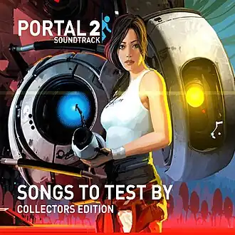 Обложка альбома Келли Бэйли, Майка Мораски, Джонатана Колтона и Valve «Portal 2: Songs to Test By» ()