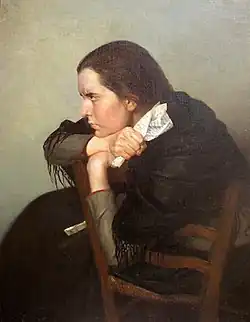 Письмо. Портрет художницы С.И. Блонской, х/м, 1890