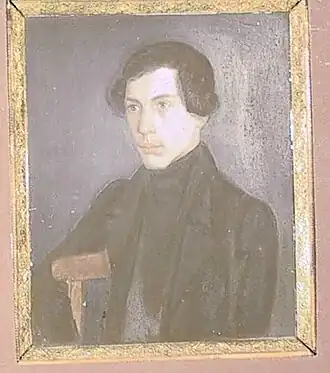 Портрет Алексея Бакунина с акварели Александра Бакунина, 1840е