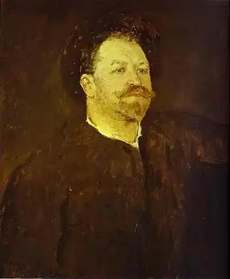 На портрете работы В. А. Серова