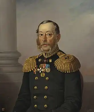 Портрет вице-адмирала С. С. Нахимова, брата П. С. Нахимова. 1864, Государственный Эрмитаж.