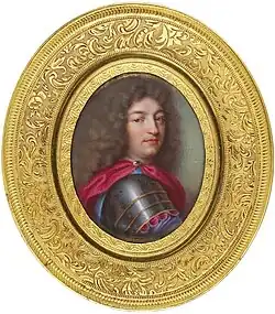 Портрет знатного господина. 1694. Эмаль. Частное собрание