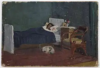 Портрет певицы С. В. Акимовой кисти И. В. Ершова, 1910-е