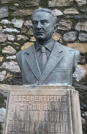 Бюст Сунсунеги в Португалете