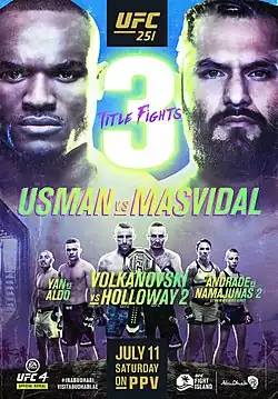 Постер UFC 251: Усман - Масвидаль