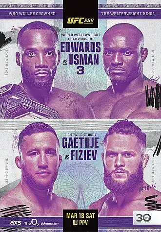 Постер UFC 286: Эдвардс - Усман 3