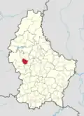 Расположение коммуны на карте Люксембурга