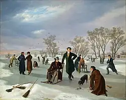 Катание на коньках. 1824. Веймарский замок-музей