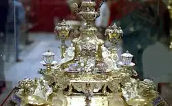 Золотой кофейный сервиз. 1697–1701. Золото, серебро, эмали, бриллианты