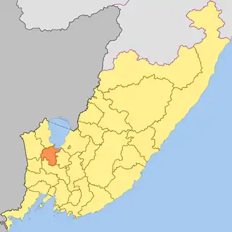 Хорольский район на карте