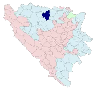 Община Прнявор на карте